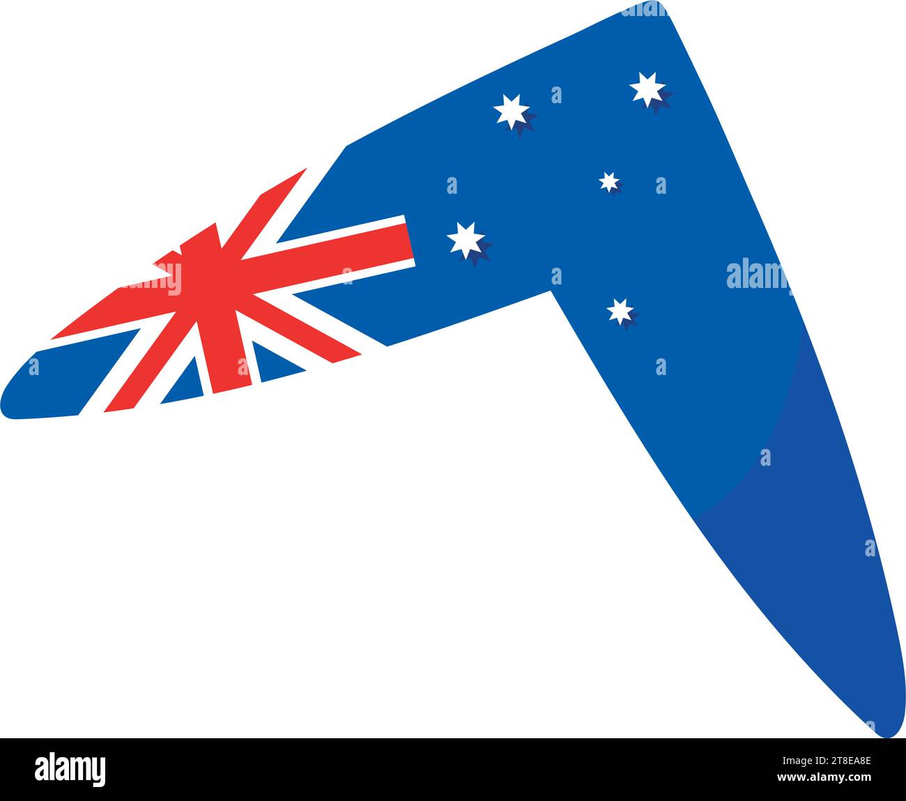 australia-day-flag-in-boomerang-stock-vector-image-art-alamy