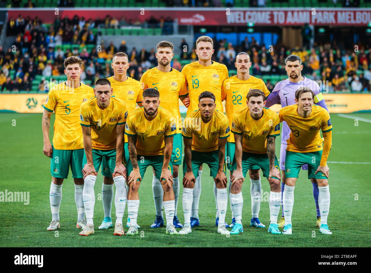 MELBOURNE, AUSTRALIA NOVEMBER 16 Australia team photo before the