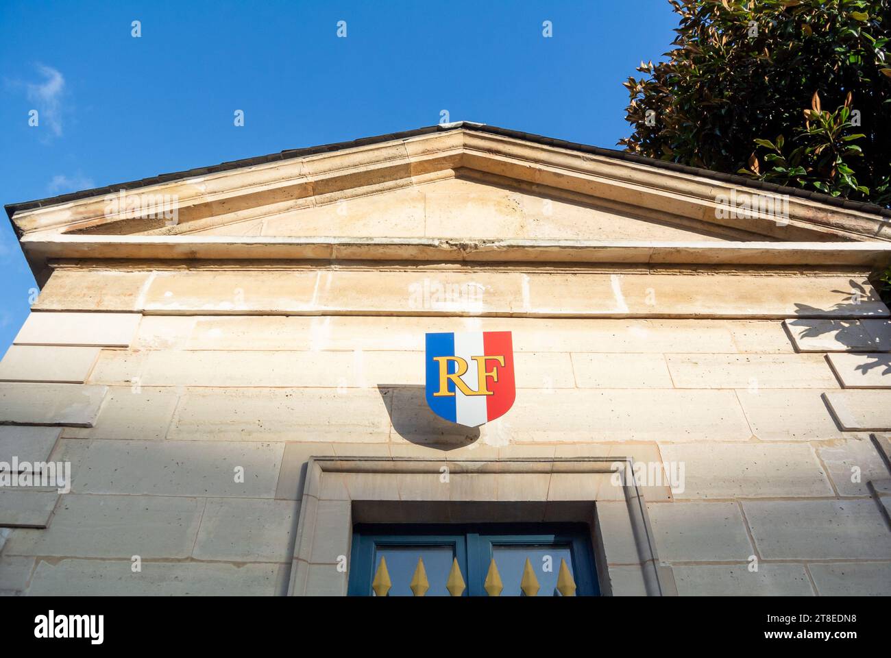 Paris, France, The state of higher education and research (French, ministere de l'enseignement superieur et de la recherche) in latin quarter, Stock Photo