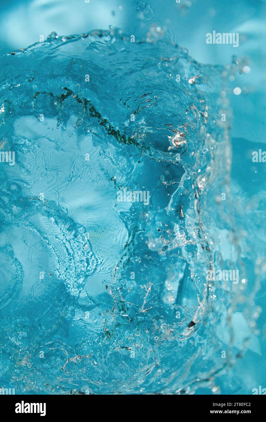 Water surfaces, oceans, seas and snowy mountains display water products