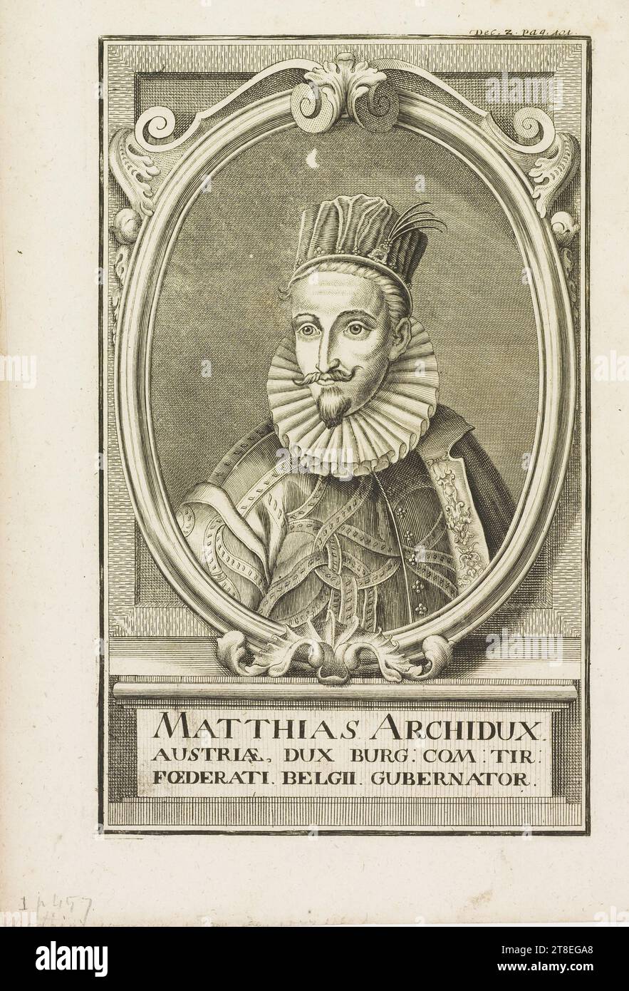 MATTHIAS ARCHIDUX AUSTRIÆ, DUX BURG: COM: TIR: FŒDERATI. BELGII ...