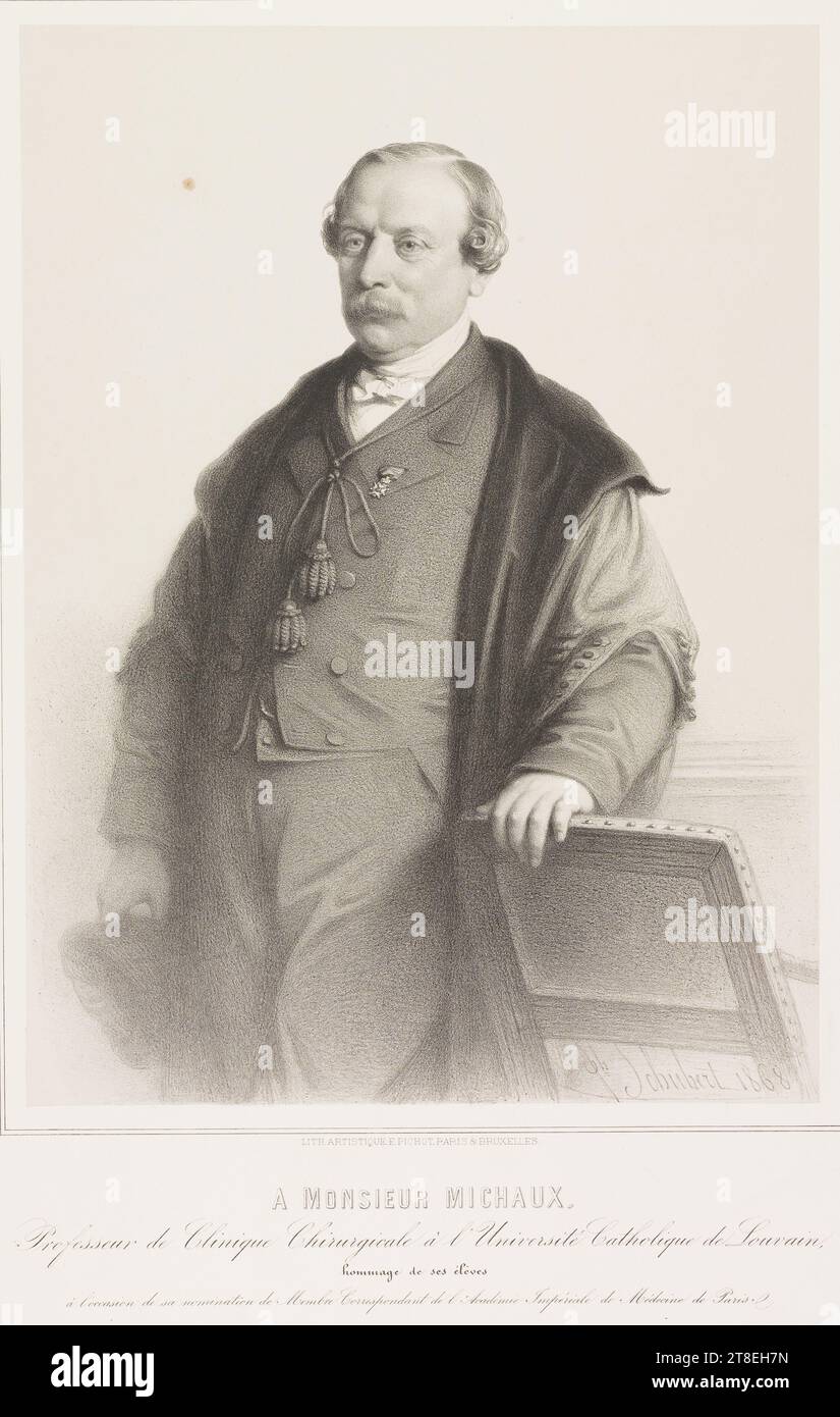 Jh. Schubert 1868. ARTISTIC LITH.E.PICHOT,PARIS & BRUSSELS. TO MR