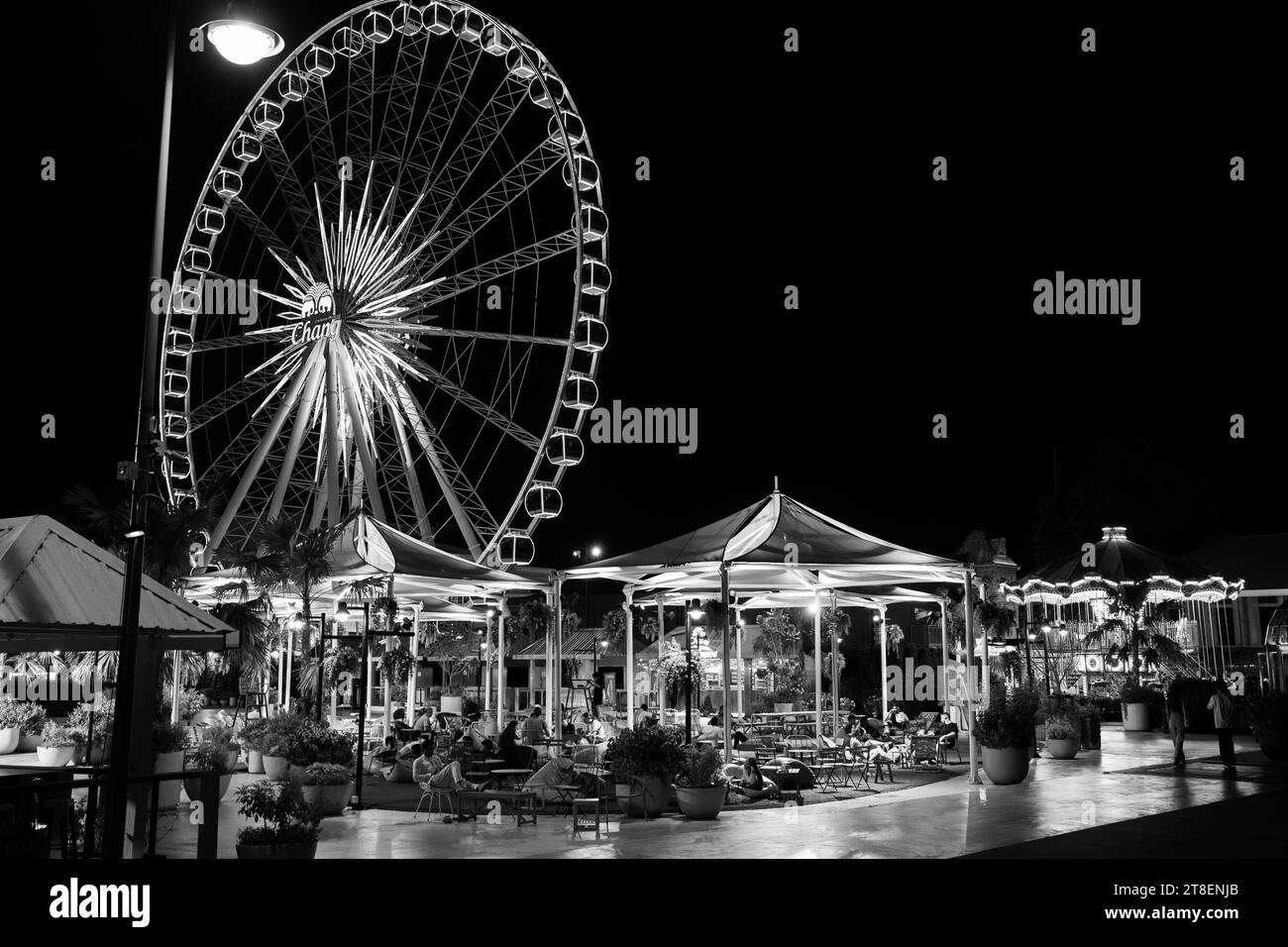 The Ferris wheel of Asiatique the Riverfront in Bangkok Thailand Asia Stock Photo