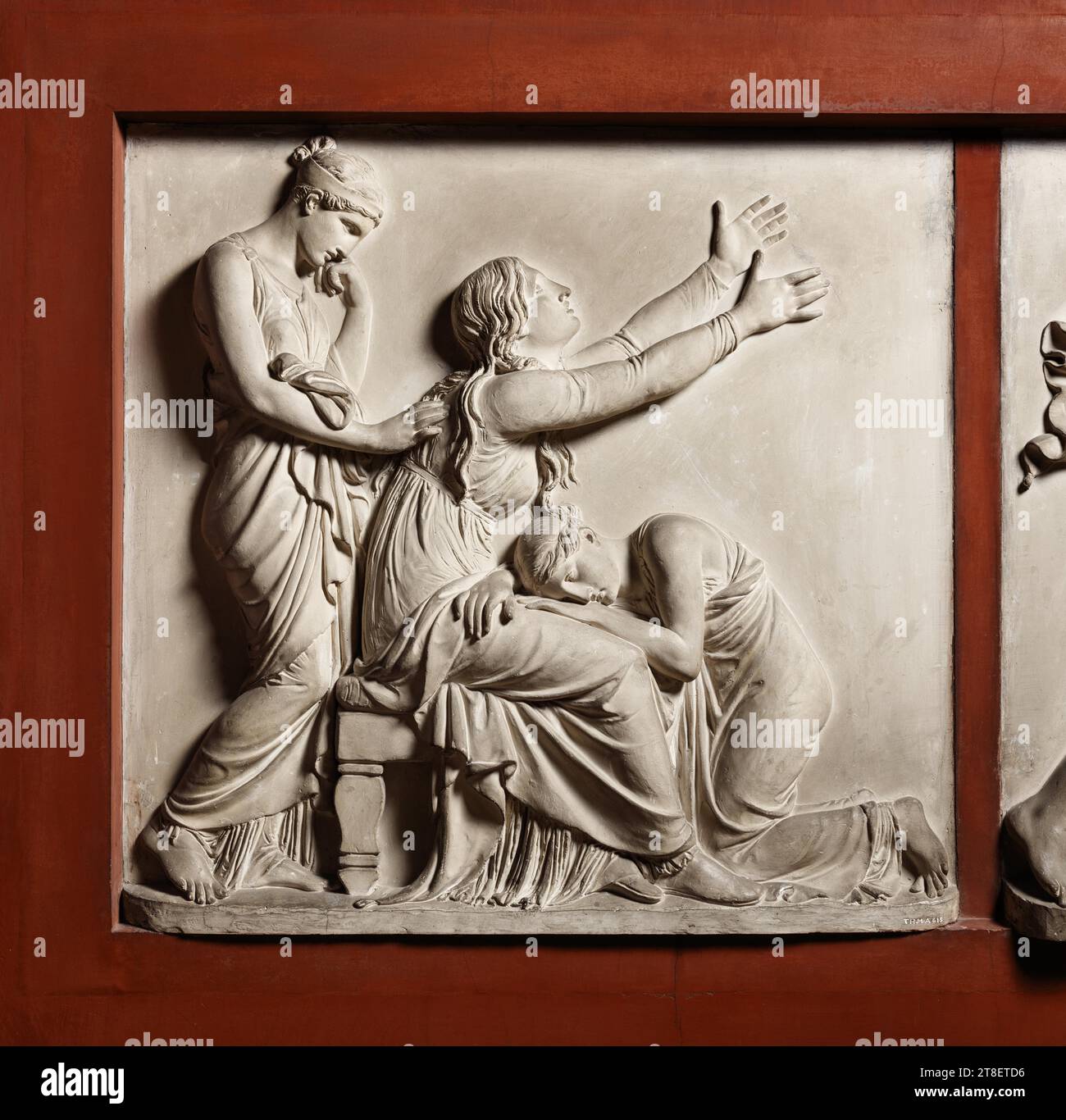 Johann Philipp Bethmann-Hollweg's Sorrowing Mother and Sisters, Bertel Thorvaldsen, 1770-1844, 1814, Sculpture, Monument, Tomb, Sculpture, Relief, Cast, Height 89.5 cm, Width 93.5 cm, Sculpture, European, Modernity (1800 - 1914 Stock Photo