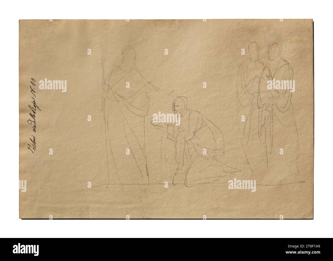 Color 1842 Christ and the Canaanite Woman, Bertel Thorvaldsen, 1770-1844, 1842 ...