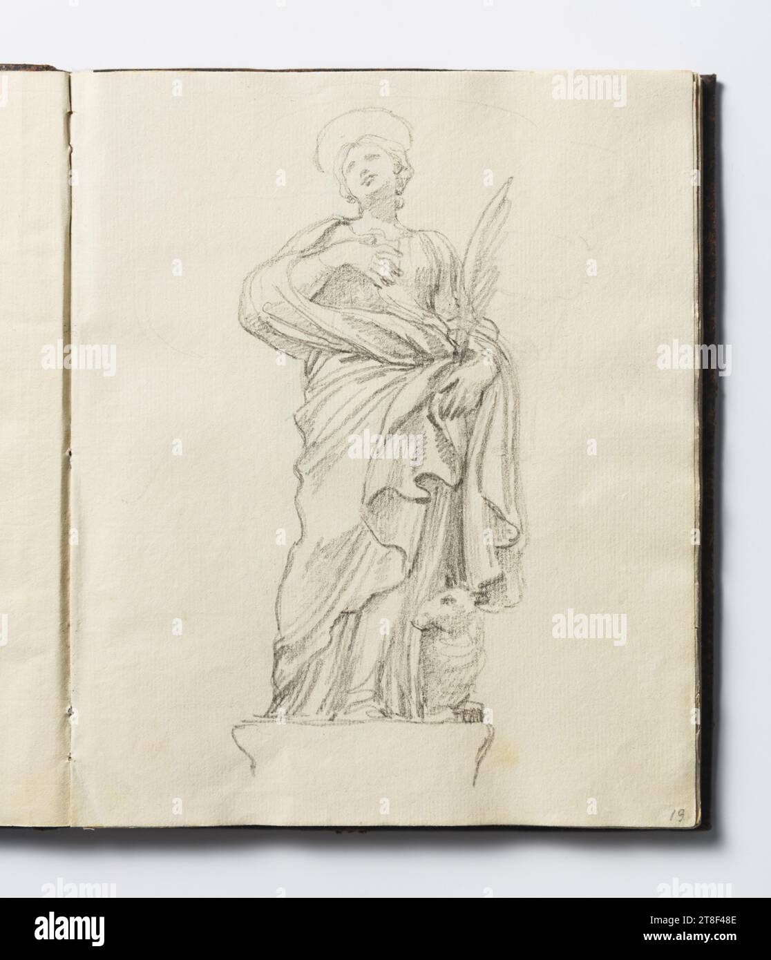 Pocket sketchbook with pencil drawings - William Makepeace