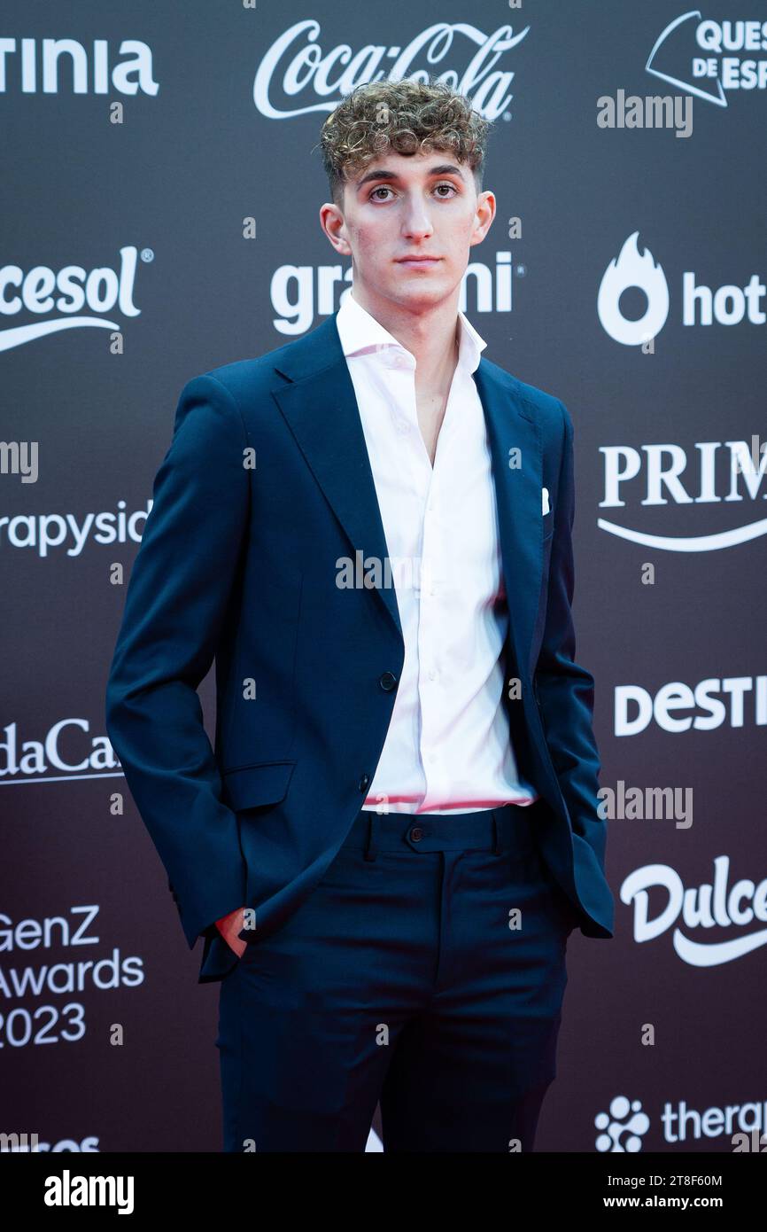 Jonata26 during the first edition of Gen Z Awards in Madrid, November ...