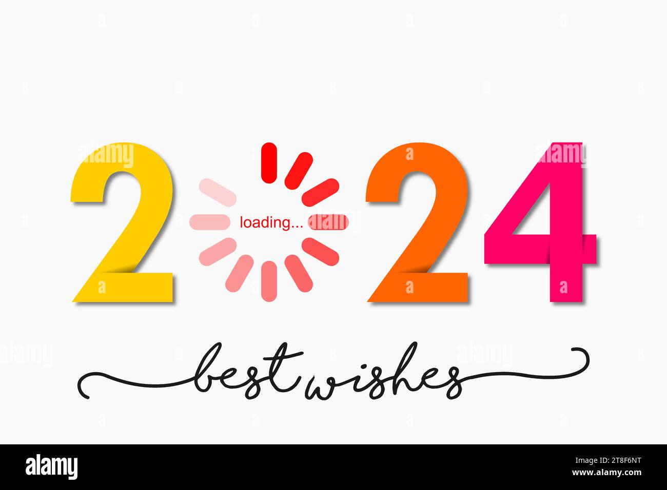 2024 happy new year best wishes 2024 background Stock Vector Image