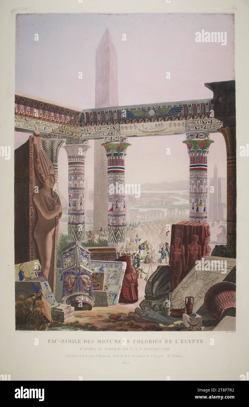 Fac-simile des Monumens Coloriés de l'Egypte, Jean Alexandre Alois ...