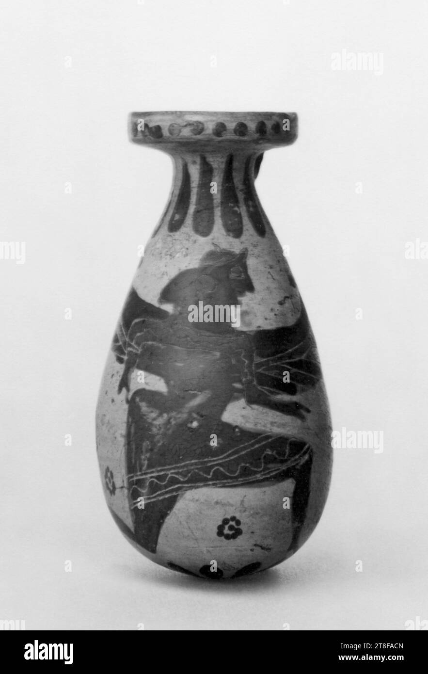 Alabastron with a winged goddess and a panther, 625 BC 600 BC