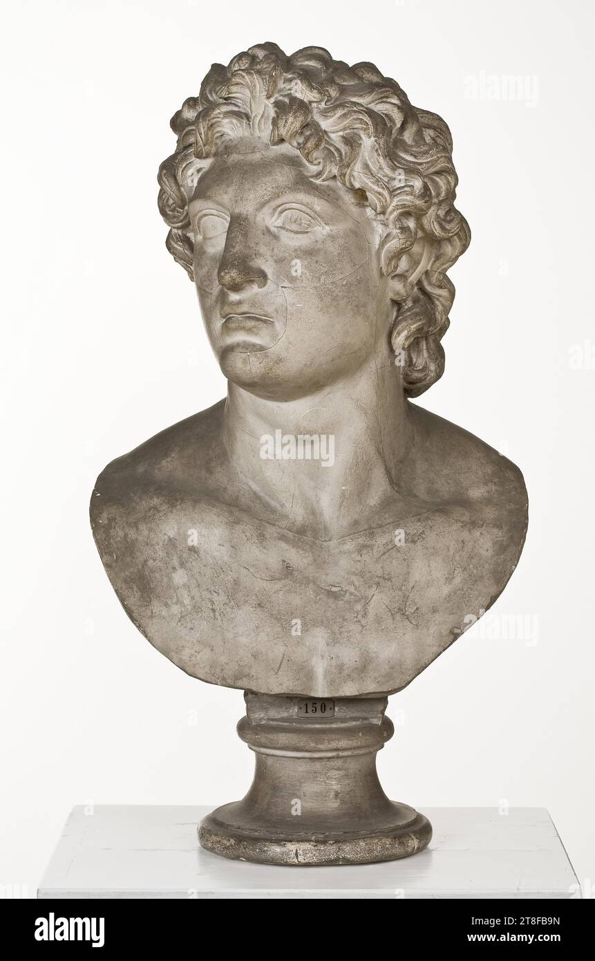 Alexander Rondanini, 350 BC - 300 BC, Sculpture, Bust, Cast, Height 62.2 cm, Sculpture, Greek (1050 BC - 31 BC Stock Photo