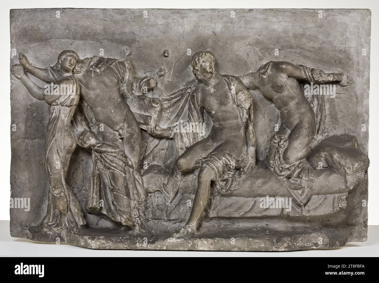 Apollo Nymph Apollo and three nymphs, 99, Sculpture, Relief, Cast, Height 44.5 cm ...