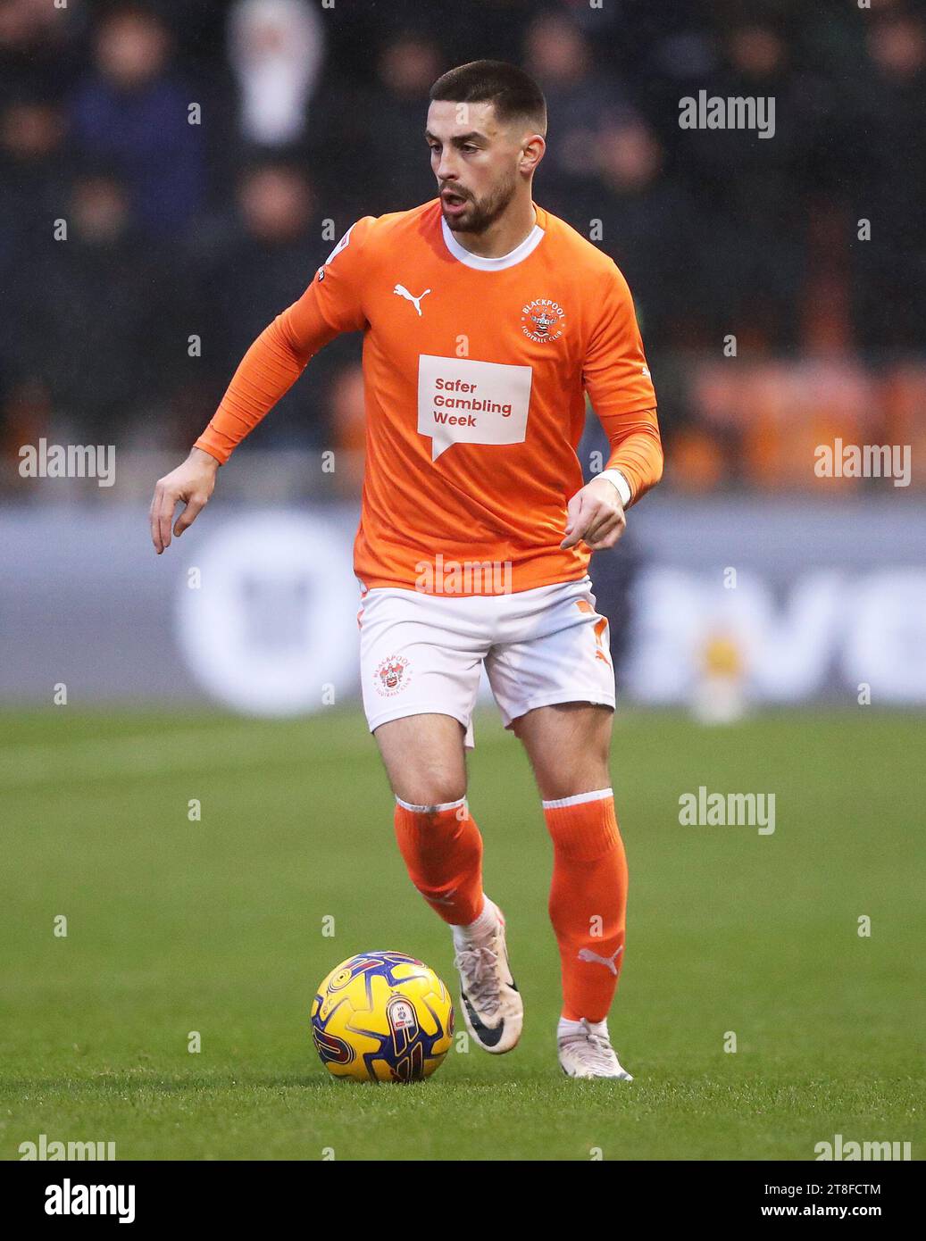 Blackpool's Owen Dale in action during the Sky Bet League One match at