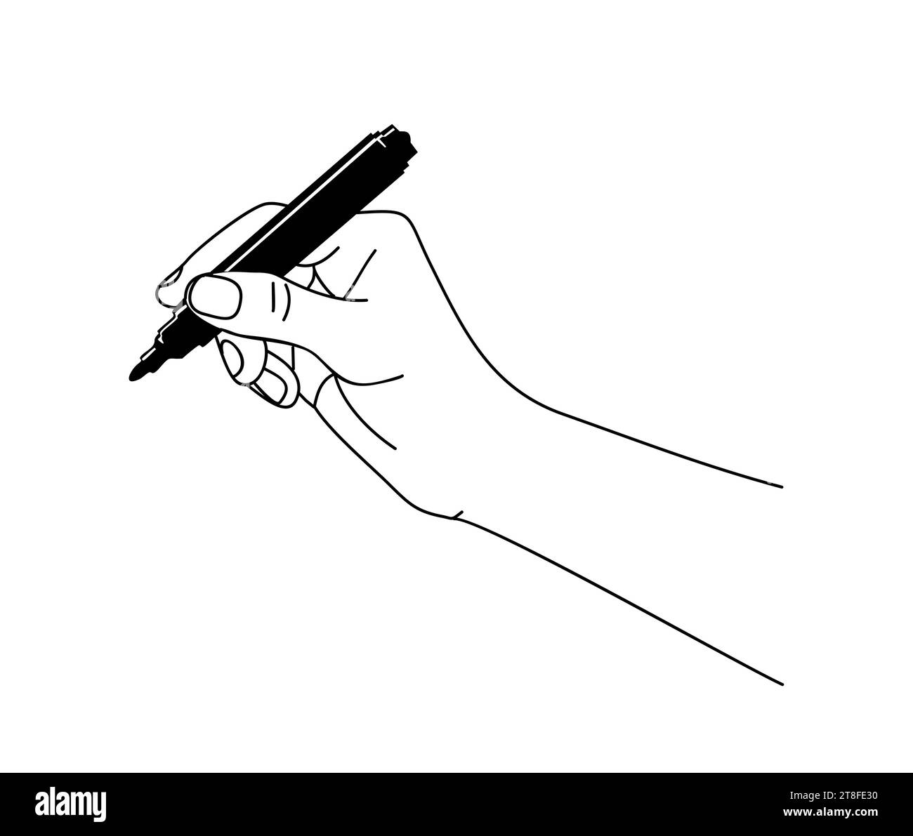 Marker pen line Black and White Stock Photos & Images - Alamy