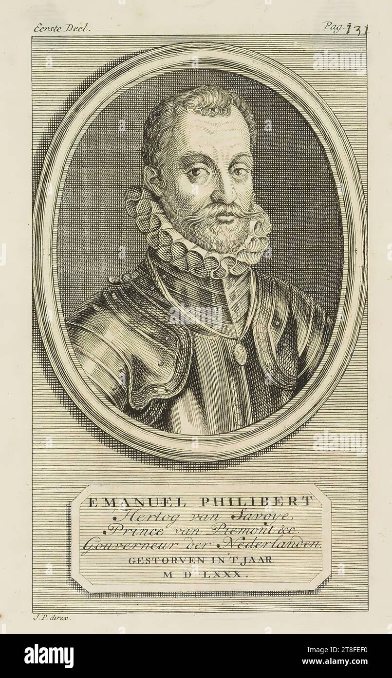 book illustration. EMANUEL PHILIBERT, Duke of Savoy, Prince of Piedmont, &c. First Volume. Pag