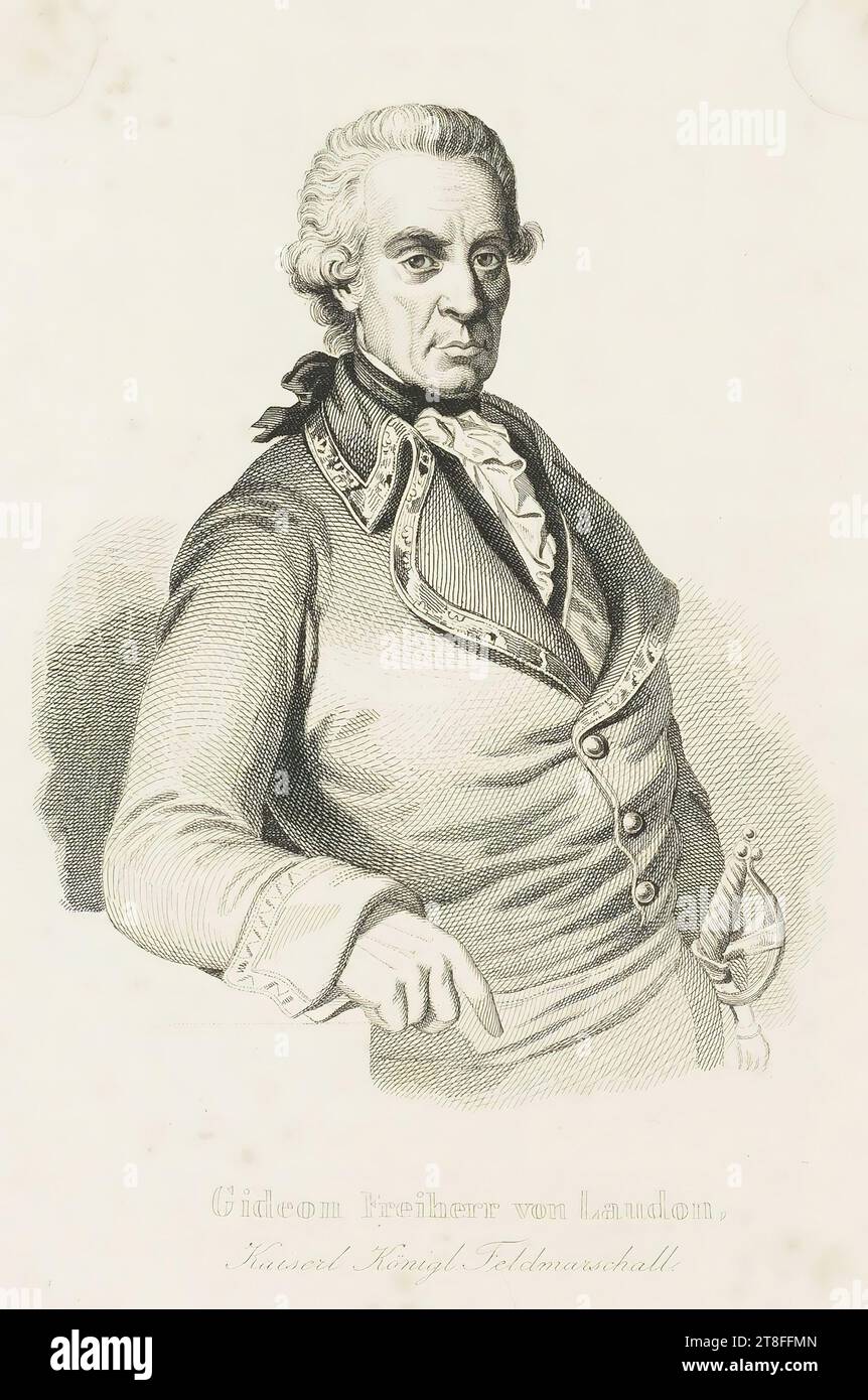 Gideon Freiherr von Laudon, Kaiserl. royal Field Marshal Stock Photo