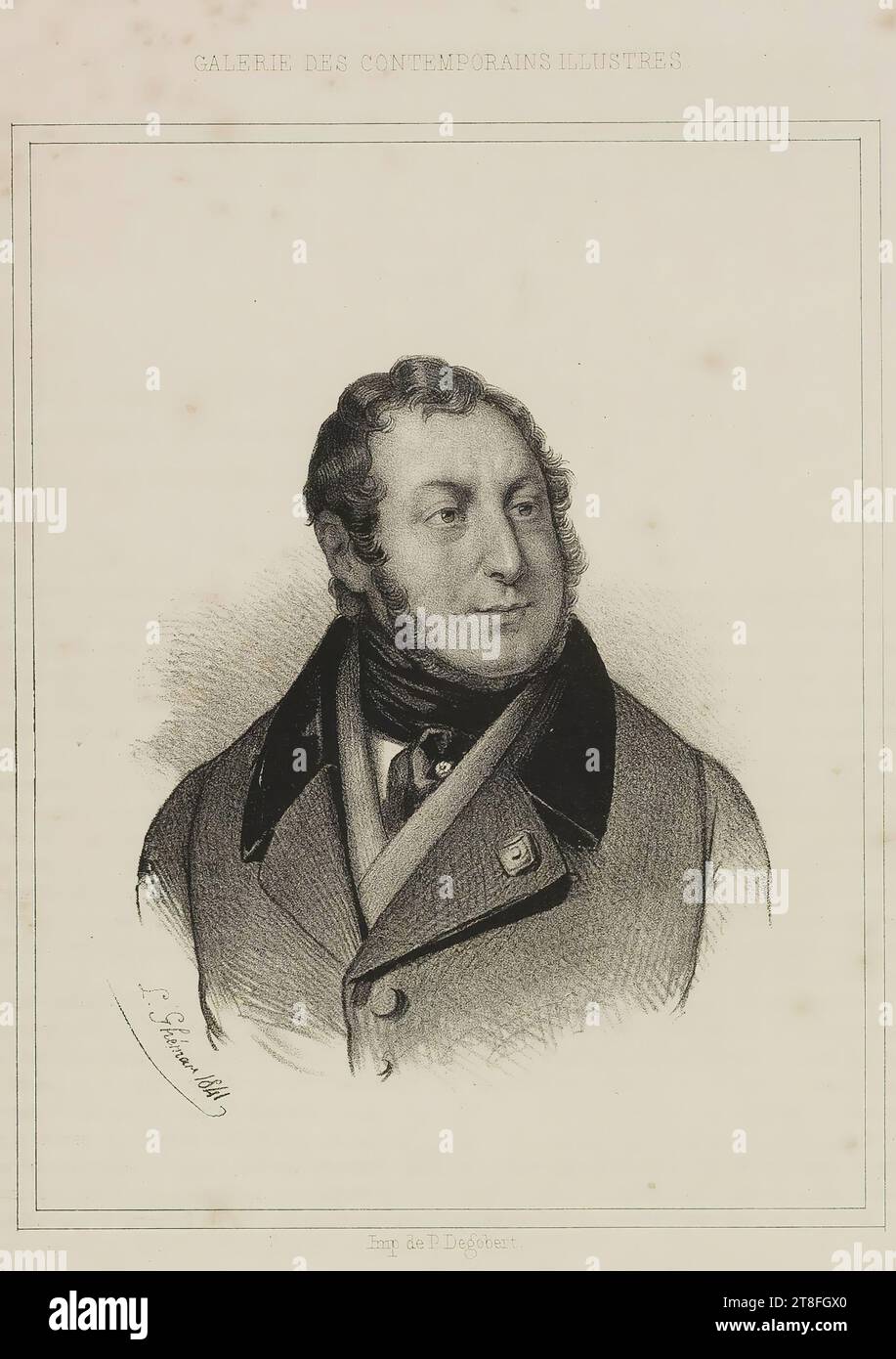 L. Ghémar 1841. GALLERY OF ILLUSTRATED CONTEMPORARIES. Lit. Royal by P