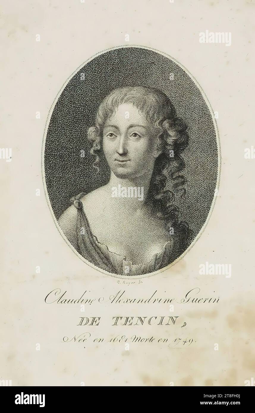 B. Roger Sc. Claudine Alexandrine Guerin, DE TENCIN, Born in 1681 Died in 1749 Stock Photo