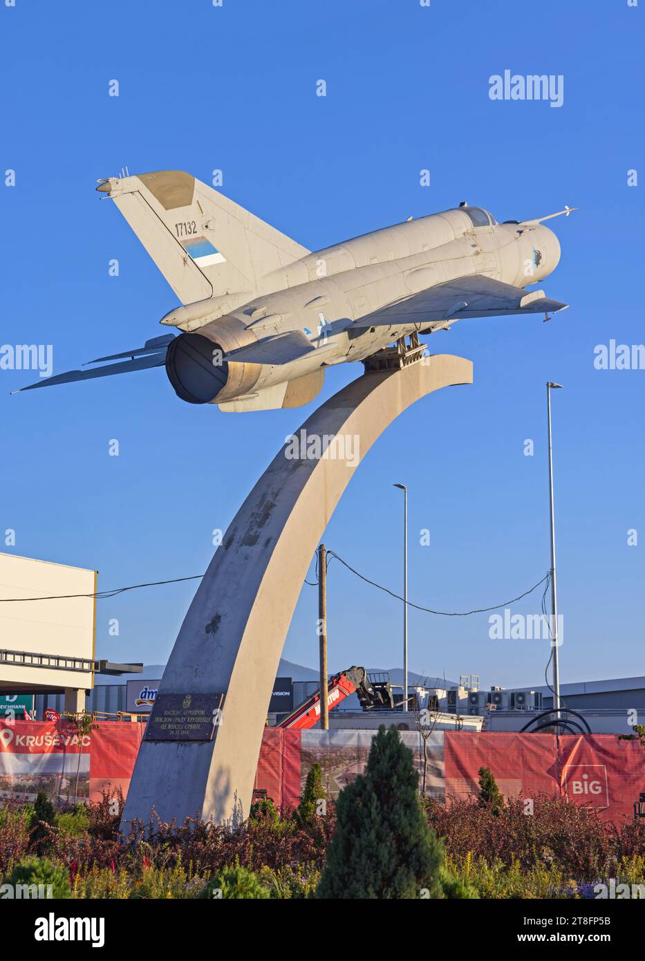 Krusevac, Serbia October 12, 2023 Mig 21 Jet Fighter