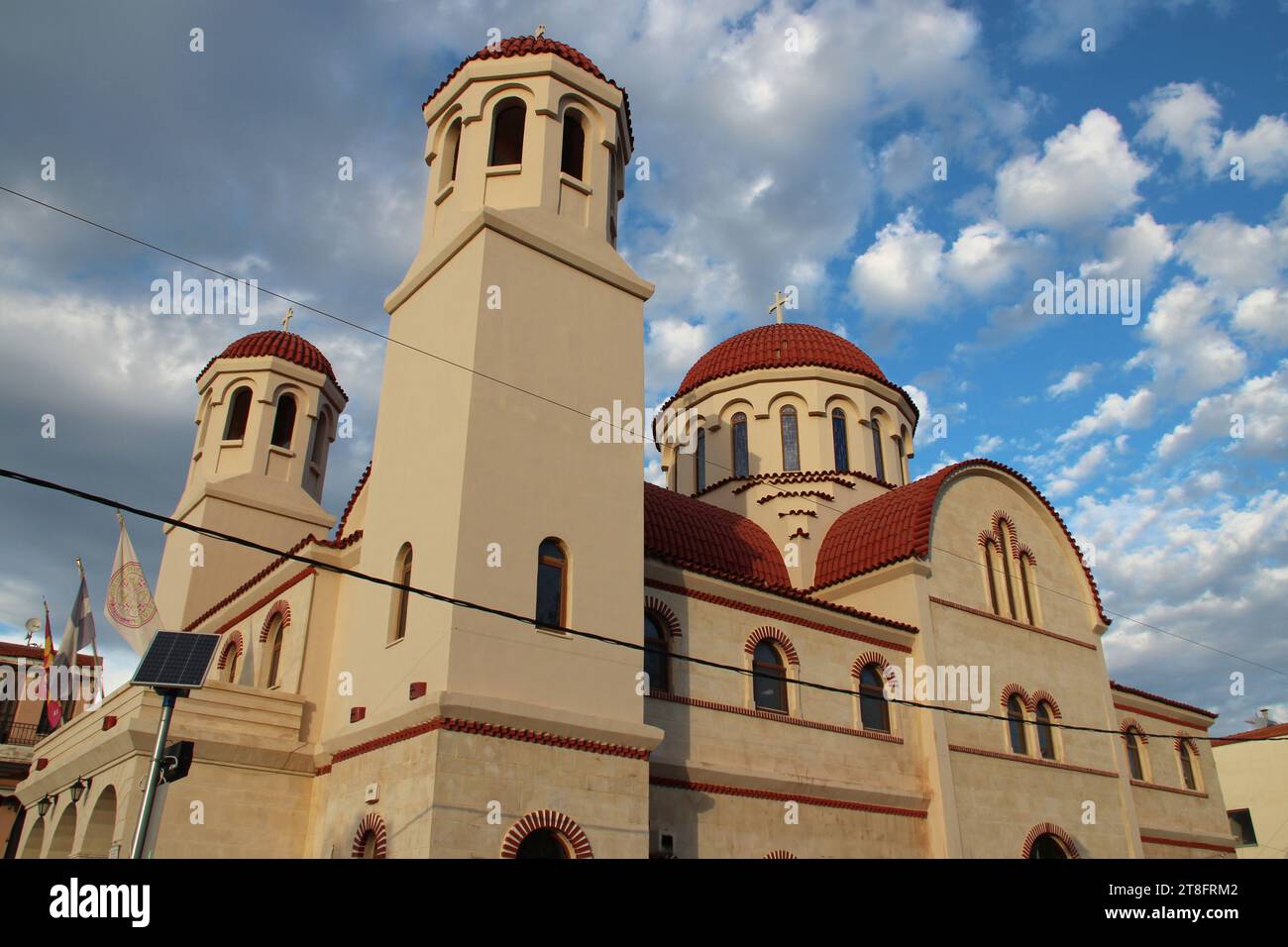 orthodox church (four martyrs) in rethymno in crete in greece Stock Photo