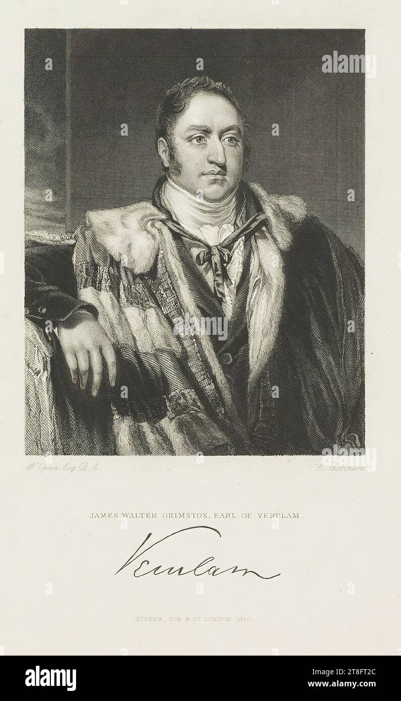 W. Owen, Esq. R. A. H. Robinson. JAMES WALTER GRIMSTON, EARL OF VERULAM