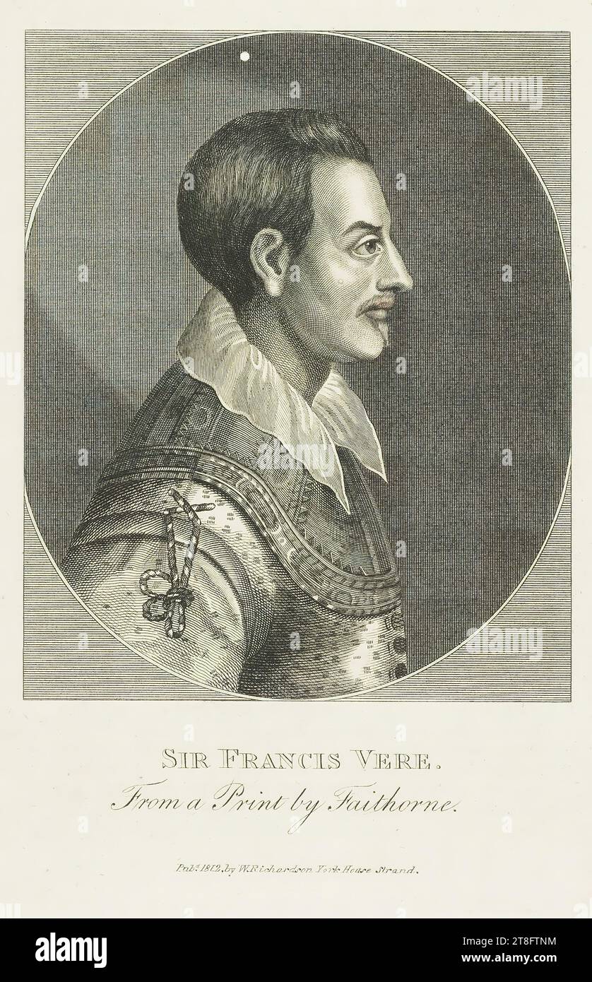 SIR FRANCIS VERE. From a print by Faithorne. Pub.d 1812. by W