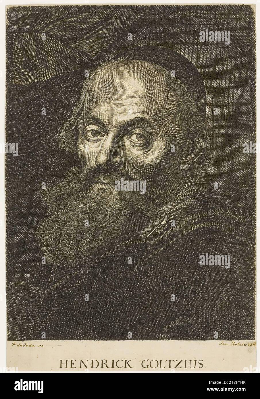 P. de Jode sc. and Jan. Peeters exc. are credited in ink. HENDRICK GOLTZIUS Stock Photo