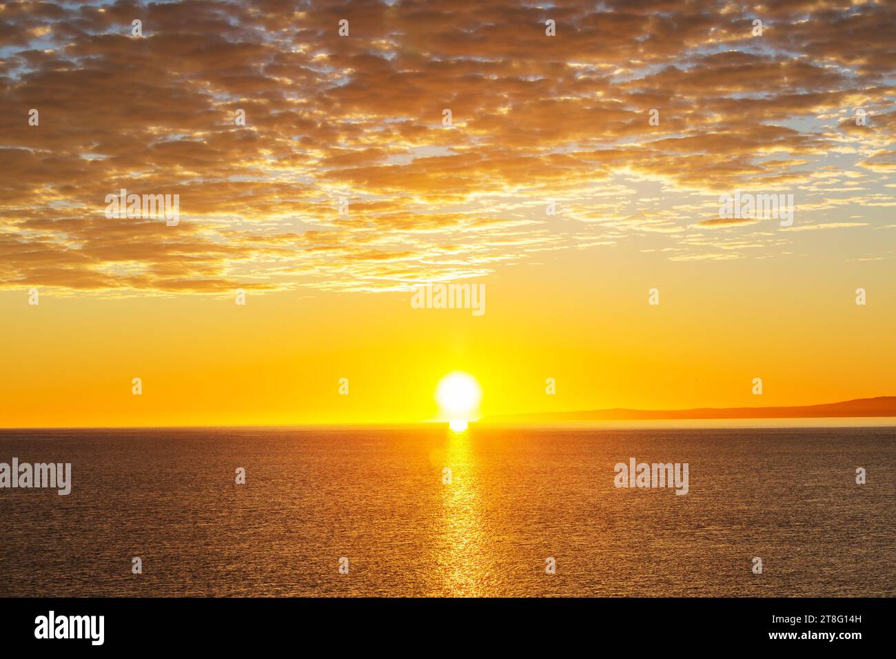 sea sunset for natural background Stock Photo - Alamy
