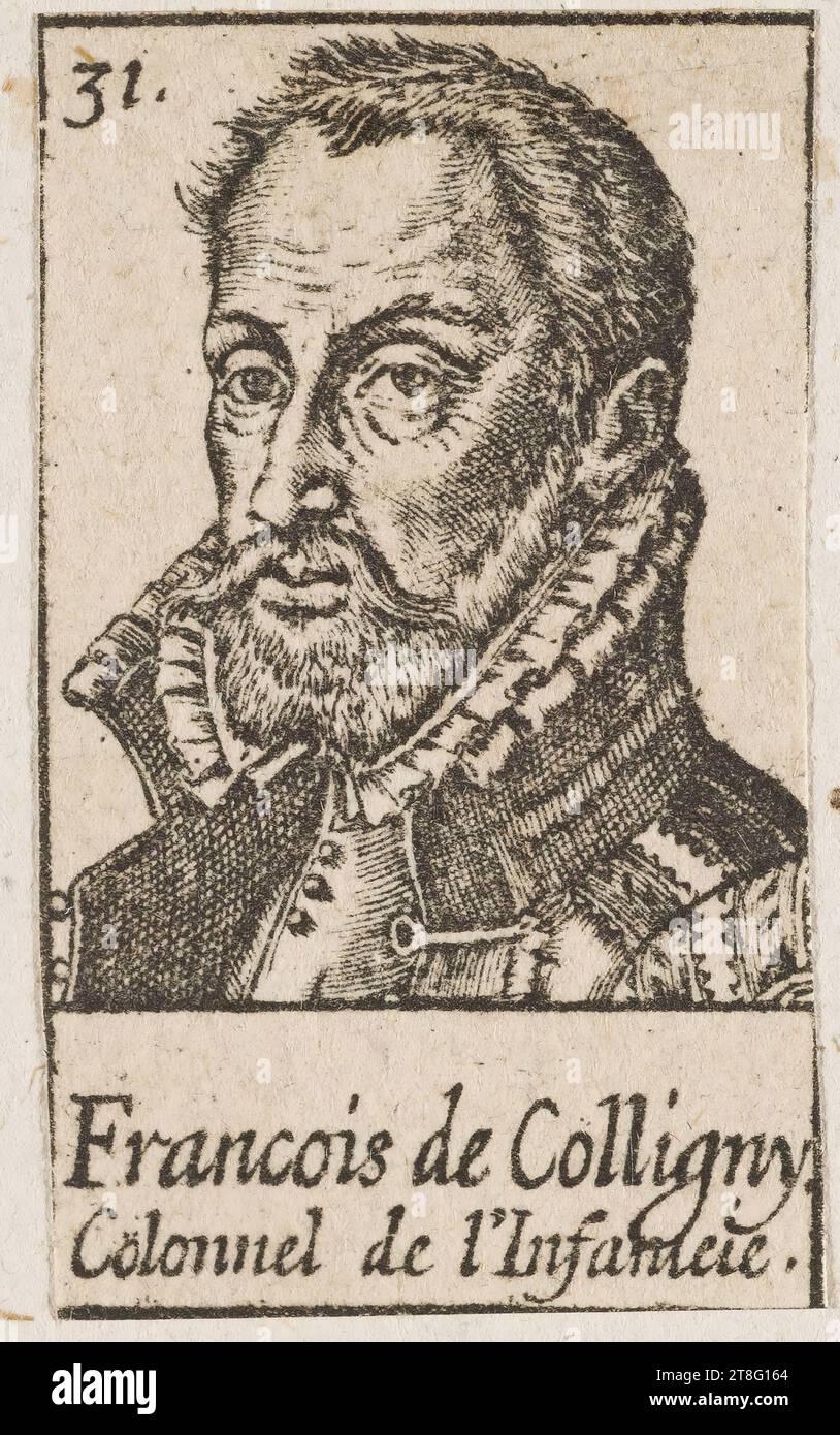 31. François de Coligny, Colonel of the Infamous Stock Photo