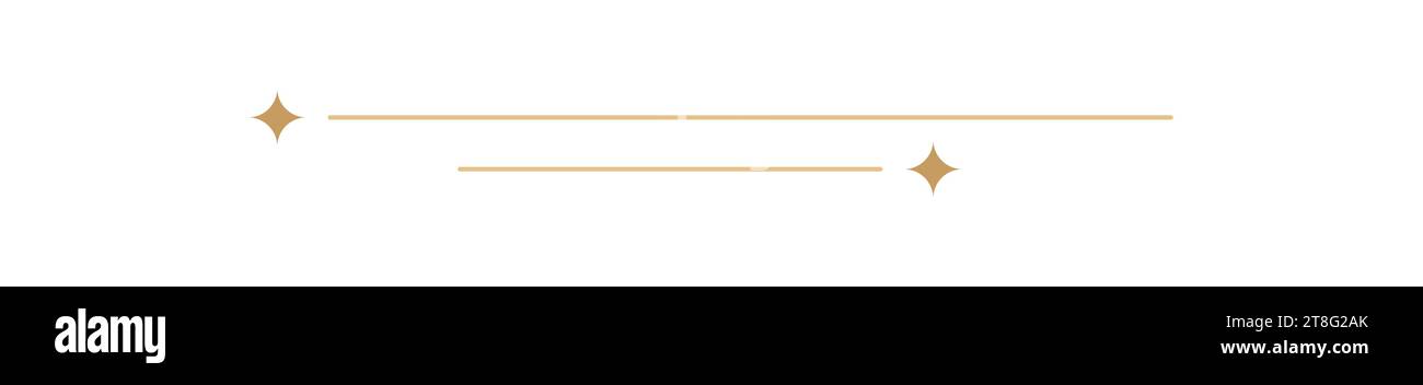 Divider with Star Christmas frame border horizontal line shape icon for