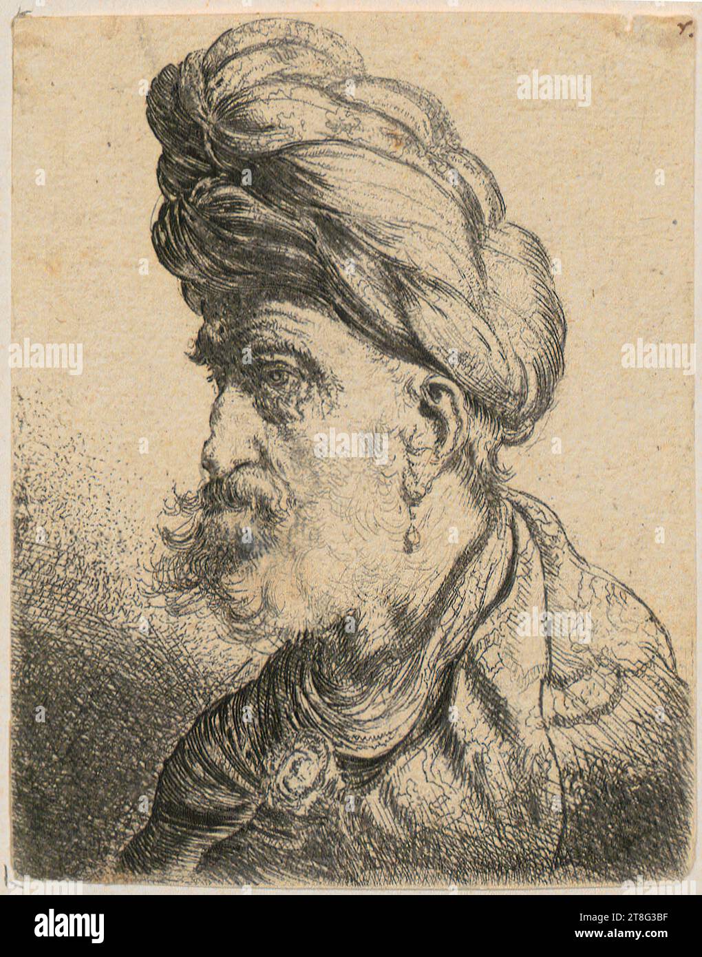 Salomon Koninck (1609 - 1656), portrait of an old man with turban, in ...