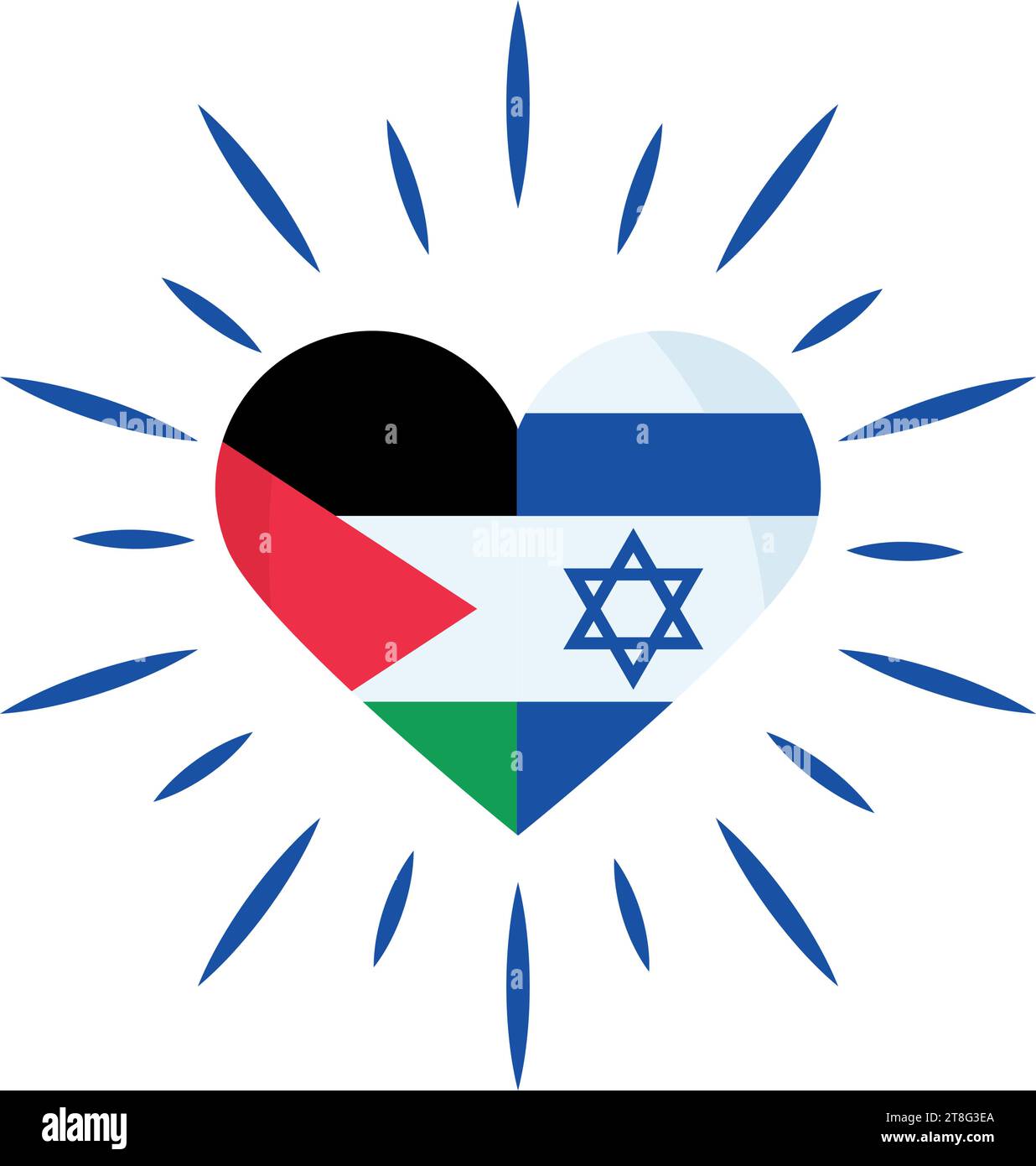 israel and palestine peace heart Stock Vector Image & Art - Alamy