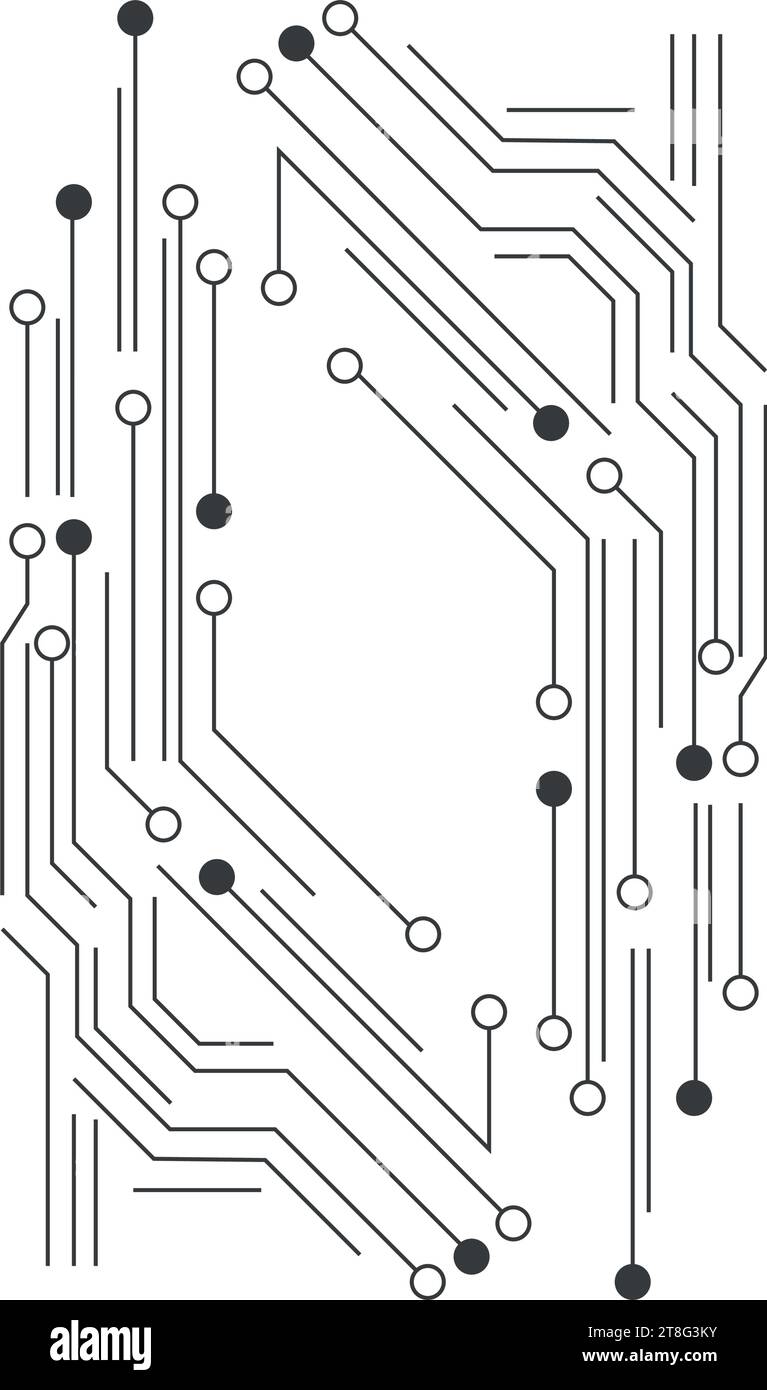 circuit electric processor illustration Stock Vector Image & Art - Alamy