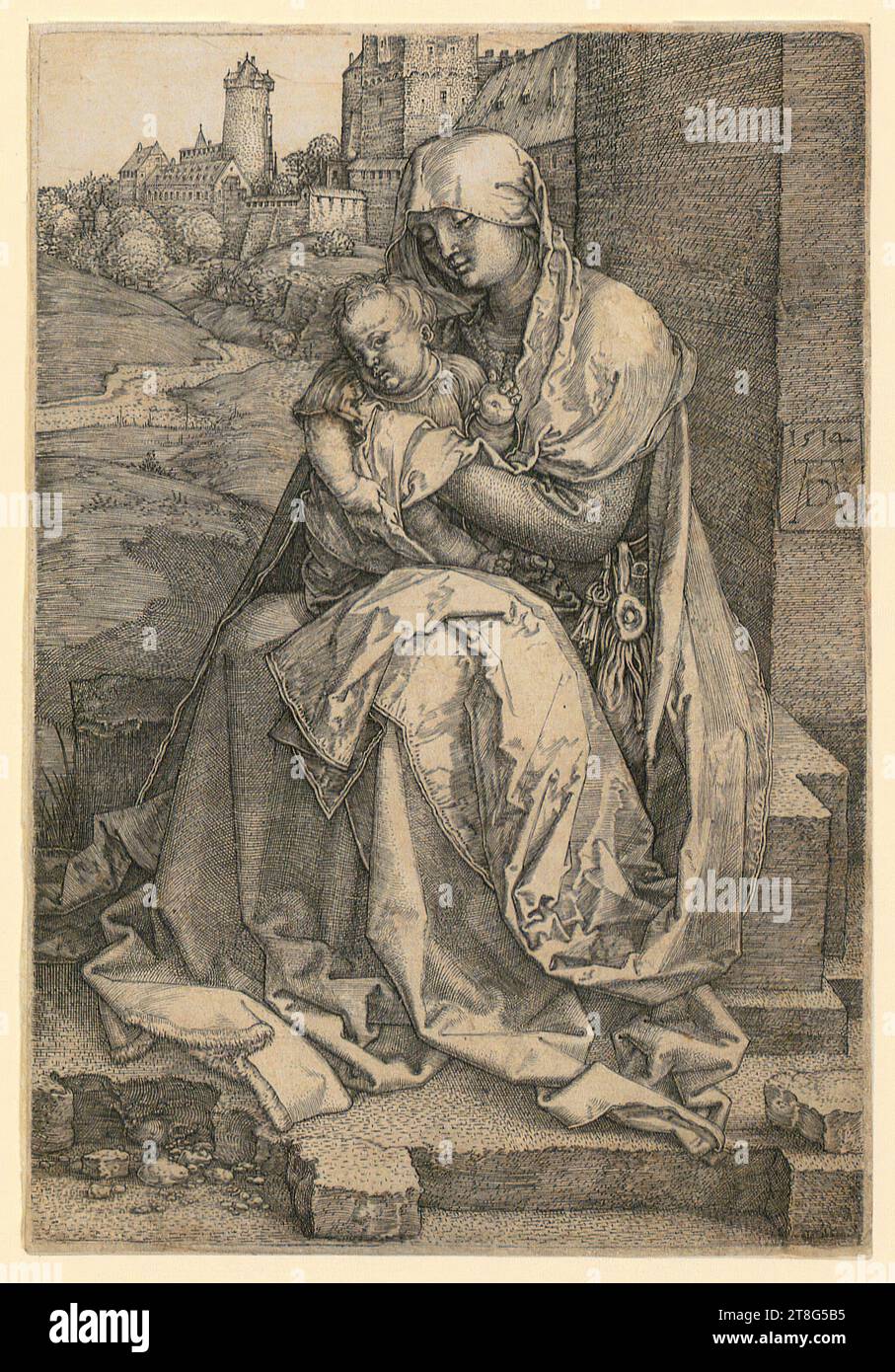 Albrecht Dürer (1471 - 1528), artist, Virgin Mary crowned by two angels, Johannes Wierix (1549 - c. 1620), artist Hieronymus Wierix (1553 - 1619), old attribution Albrecht Dürer (1471 - 1528), after, Virgin Mary crowned by two angels, Anonymous (dating unknown), engraver Albrecht Dürer (1471 - 1528), copy after Virgin Mary crowned by two angels, Anonymous (dating unknown), engraver Albrecht Dürer (1471 - 1528), copy after Virgin Mary crowned by two angels, Anonymous (dating unknown), Engraver Albrecht Dürer (1471 - 1528), copy after Virgin Mary crowned by two angels Stock Photo