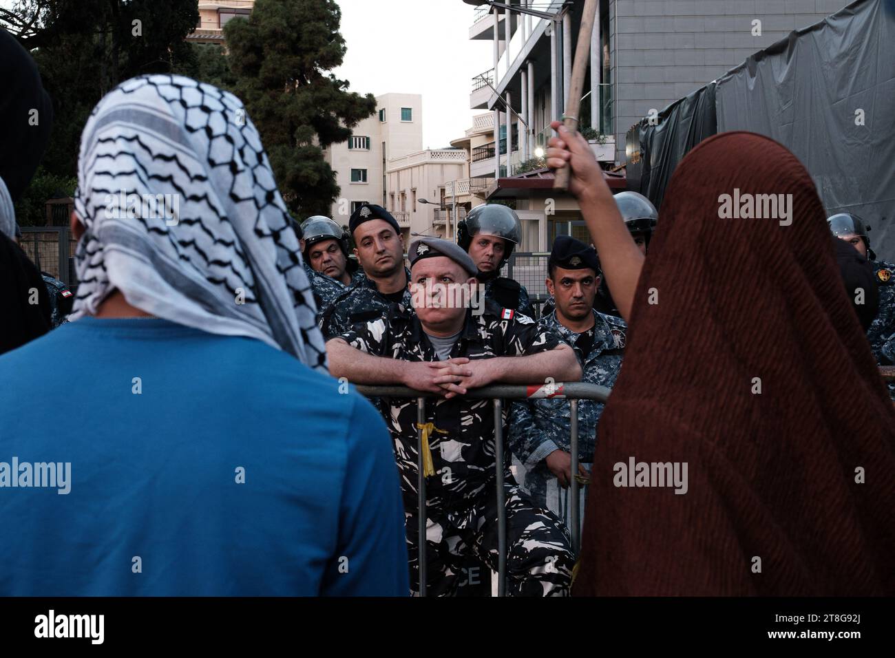 Beirut, Lebanon. 20th Nov, 2023. Protesters demonstrate in Solidarity