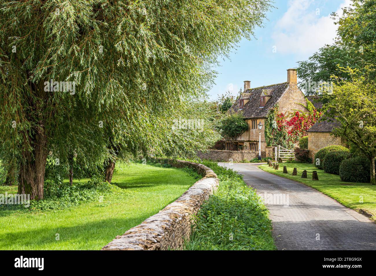 Early autumn in the Cotswold village of Condicote, Gloucestershire, England UK Stock Photo