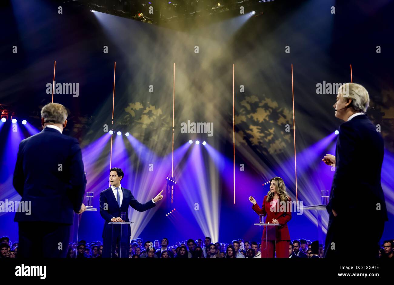 ROTTERDAM Party leaders Pieter Omtzigt (NSC), Rob Jetten (D66), Dilan