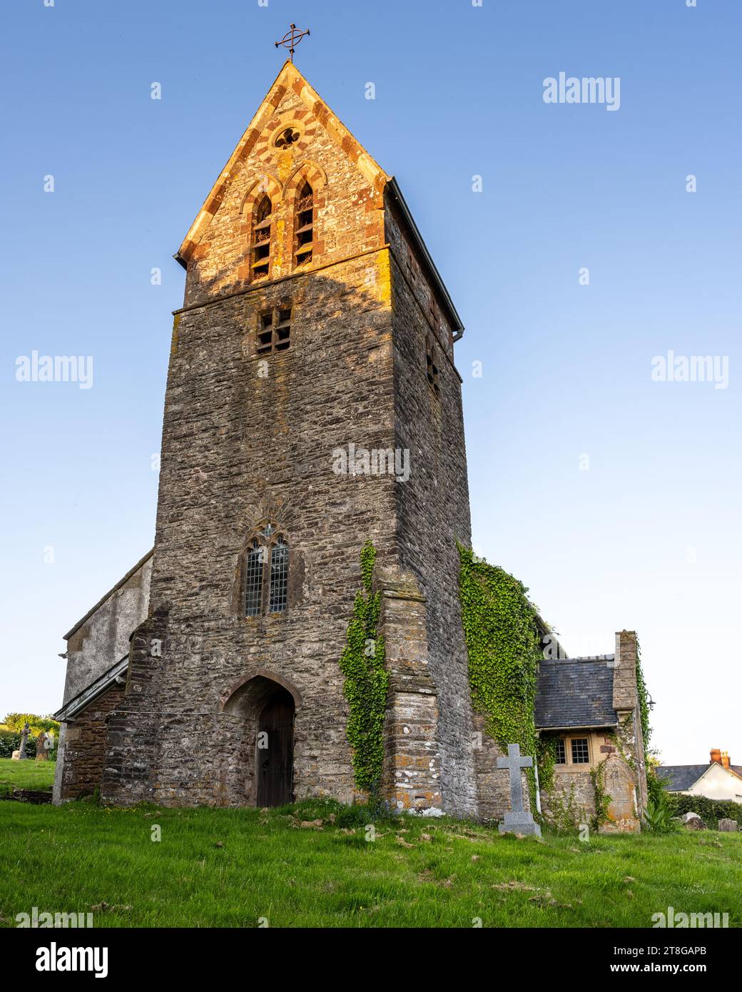 The mediaeval church of St Mary in Luxborough, Somerset. Stock Photo