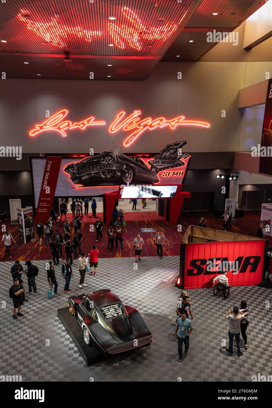 LAS VEGAS, NV/USA NOVEMBER 2, 2023 A Porsche outside the show