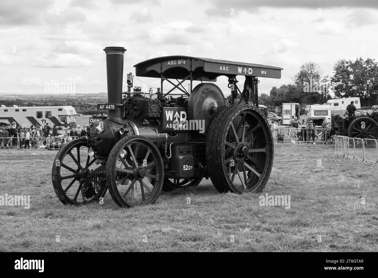 Low Ham.Somerset.United Kingdom.July 23rd 2023.An Aveling and Porter road locomotive from 1914 called Clyde is on show at the Somerset steam and count Stock Photo