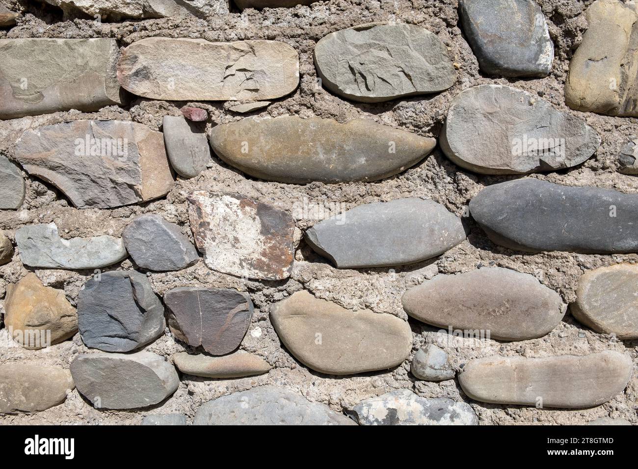 Stone Wall Pattern Texture Background Surface Concrete. Crushed stone ...