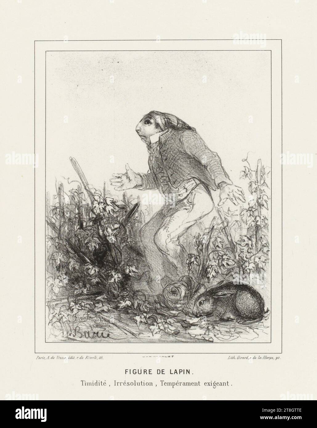 Jr Rabbit Jules RABBIT FIGURE, Baric, Jules-Jean-Antoine, Draftsman-Lithographer ...