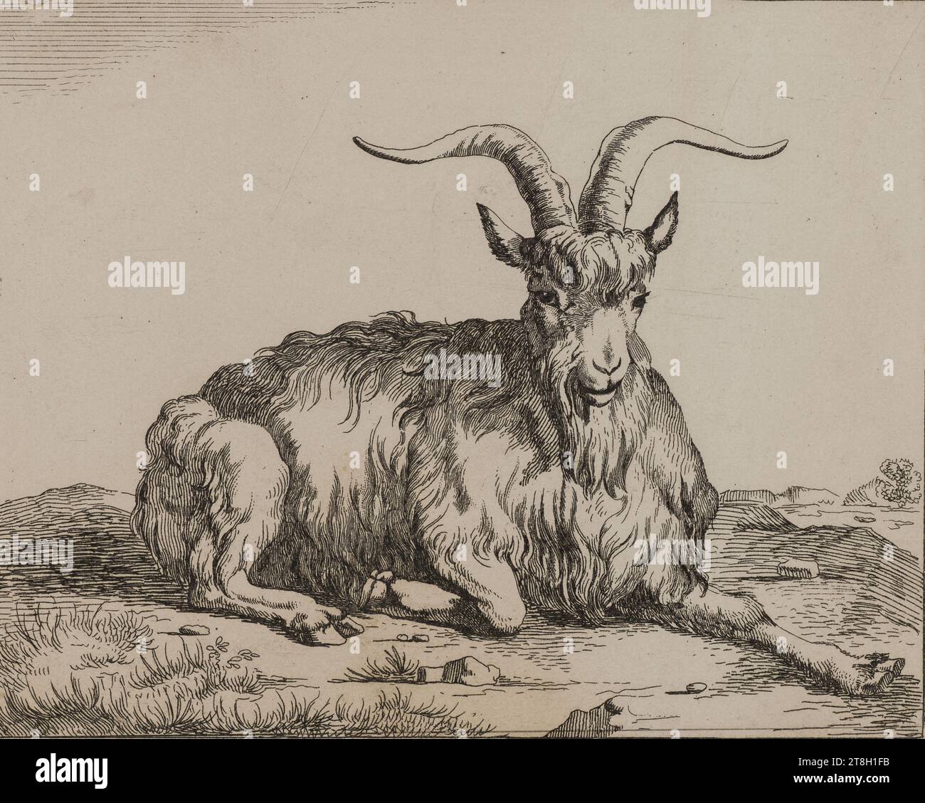 Collection of 20 animal engravings after Nicolas Berchem, Engraver ...