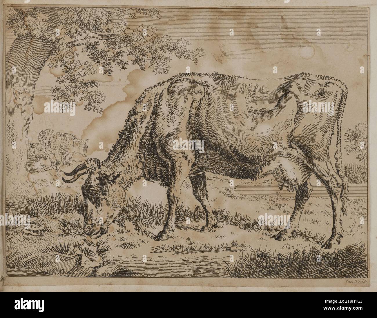 Collection of 20 animal engravings after Nicolas Berchem, Engraver ...