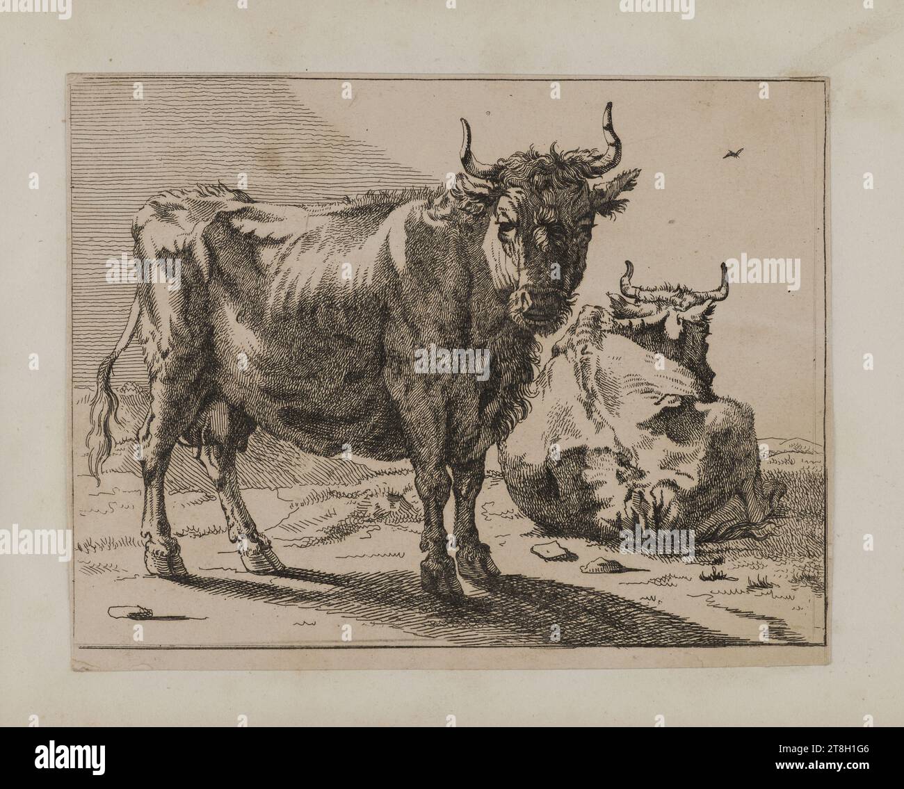 Collection of 20 animal engravings after Nicolas Berchem, Engraver ...