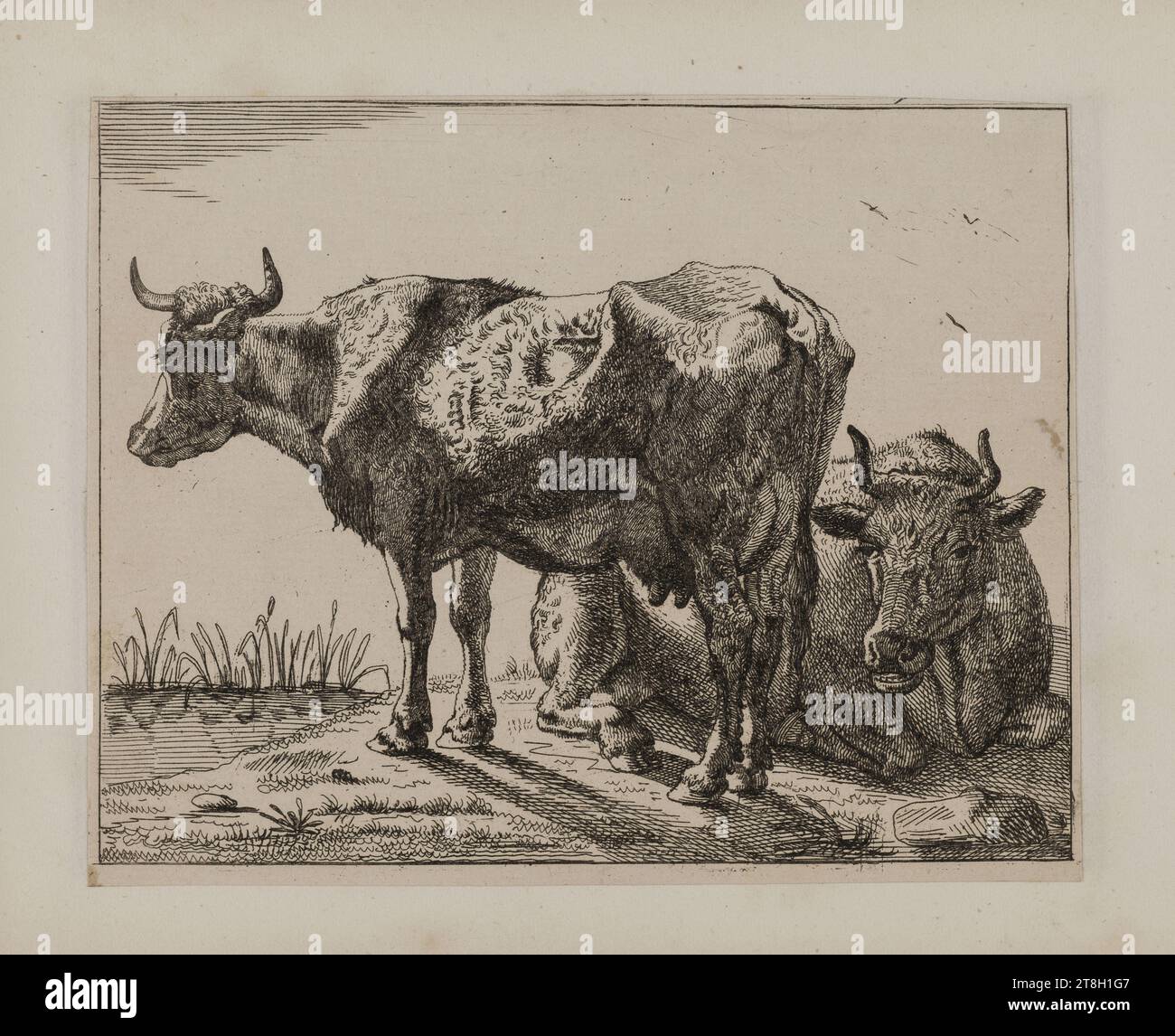 Collection of 20 animal engravings after Nicolas Berchem, Engraver