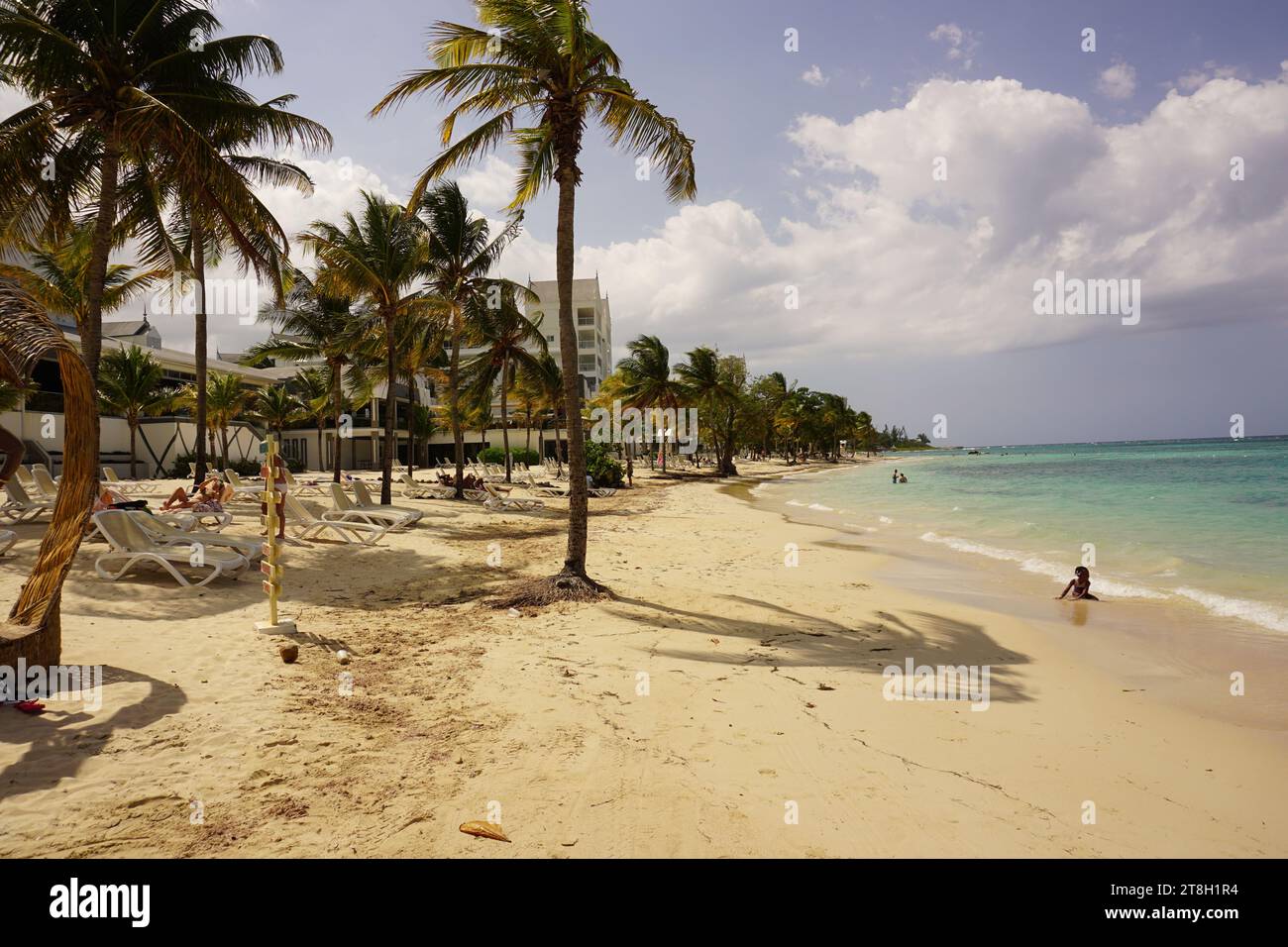 Beautiful views from the Riu Hotel in Ocho Rios Jamaica Stock Photo