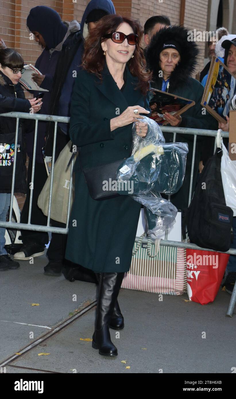 New York, USA. November 20, 2023 Marilu Henner on The View for cast reunion of Taxi in New York November 20, 2023 Credit:RW/MediaPunch Credit: MediaPunch Inc/Alamy Live News Stock Photo