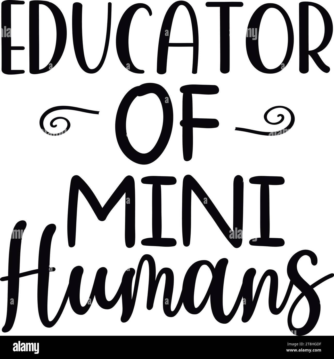 Educator of Mini Humans Stock Vector