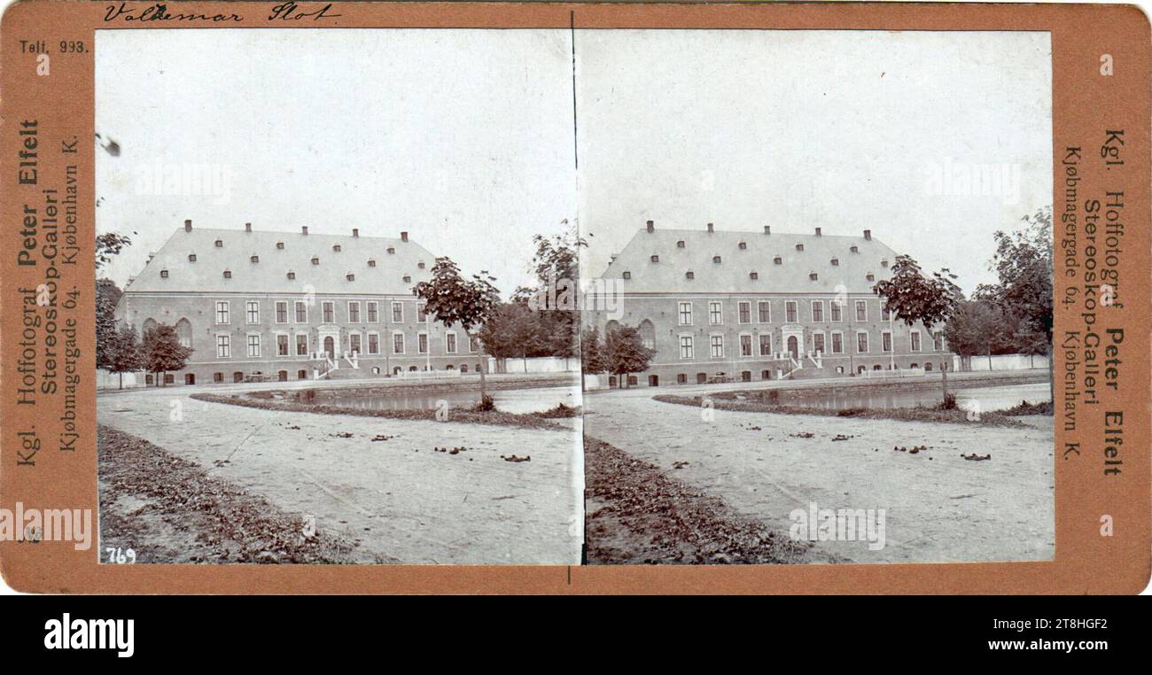 Valdemars Slot omkring år 1900. Stock Photo